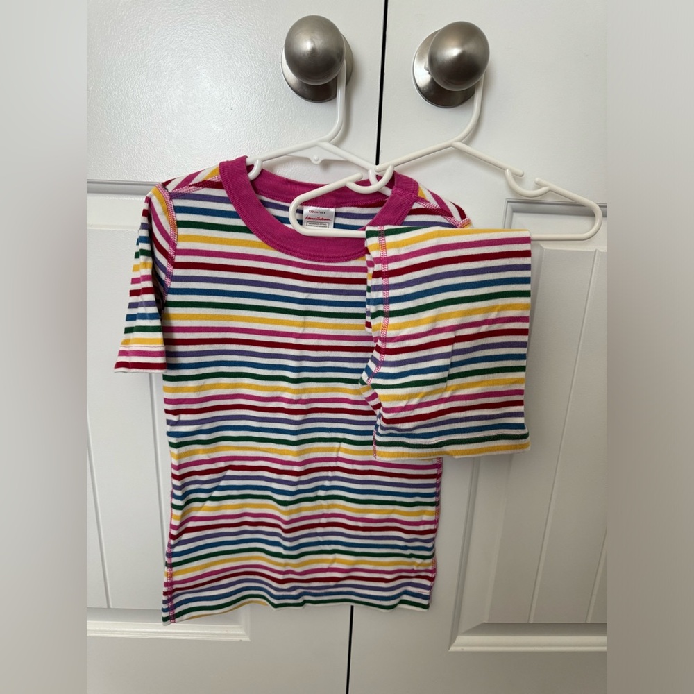 Hanna Andersson Size 8 / 130 cm Striped Pajama Set